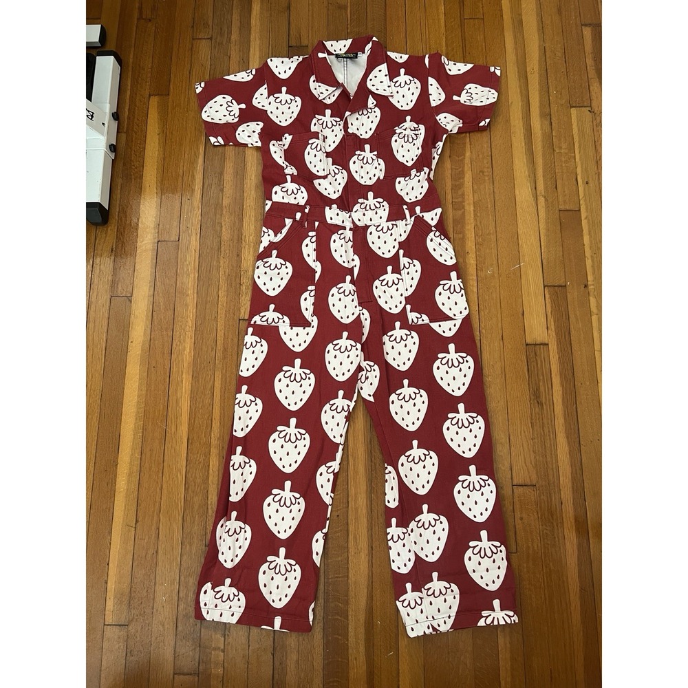 Big Bud Press Strawbaby Red Strawberry Limited Edition Short Sleeve Jumpsuit 2XL - Picture 16 of 16
